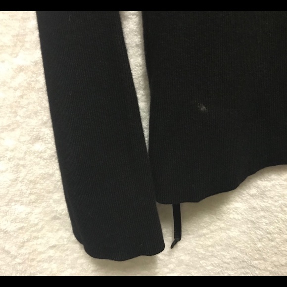 Black Ribbed Thick Top / Sweater - Picture 6 of 8